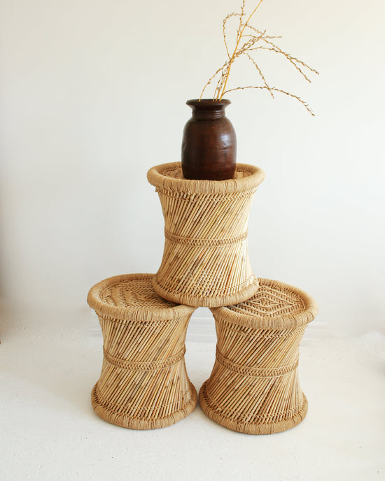 Load image into Gallery viewer, The Gerdu Bamboo Jute Stool
