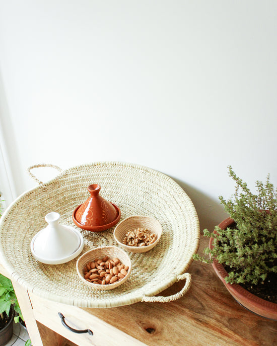 Handmade Moroccan Tagine // White