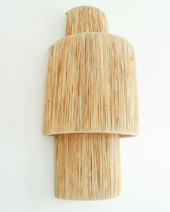 Load image into Gallery viewer, Raffia Sconce / Wall Lamp // Style II
