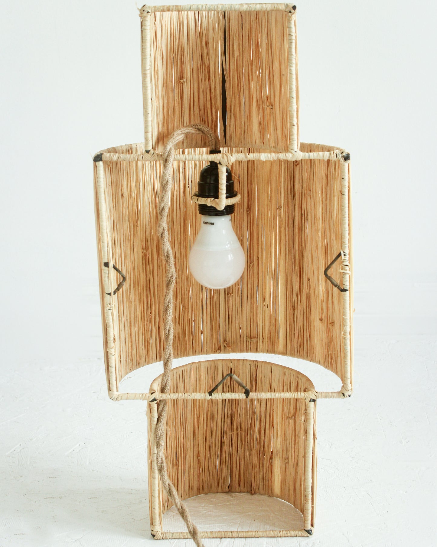Raffia Sconce / Wall Lamp // Style II