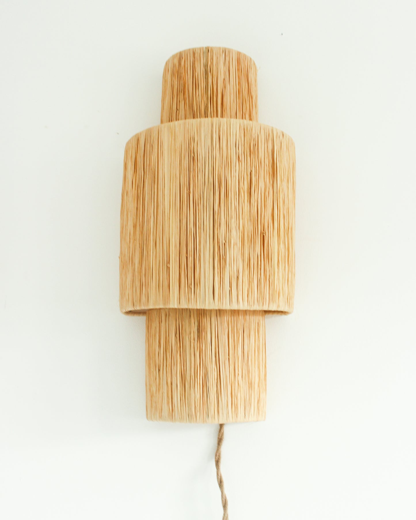 Raffia Sconce / Wall Lamp // Style II