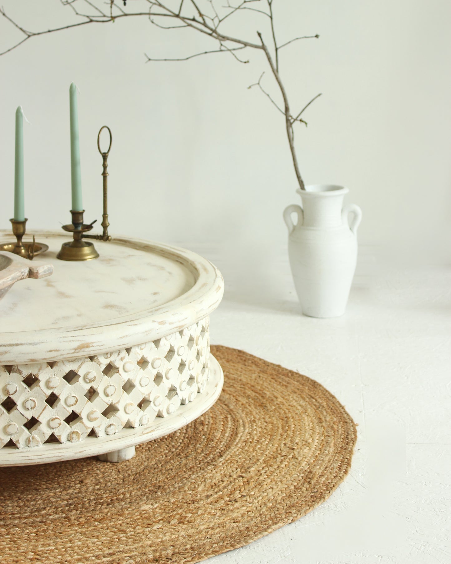 Round Jute Rug // NATURAL