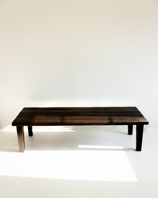 THE GERDU - Matt Black Reclaimed Wood Coffee Table