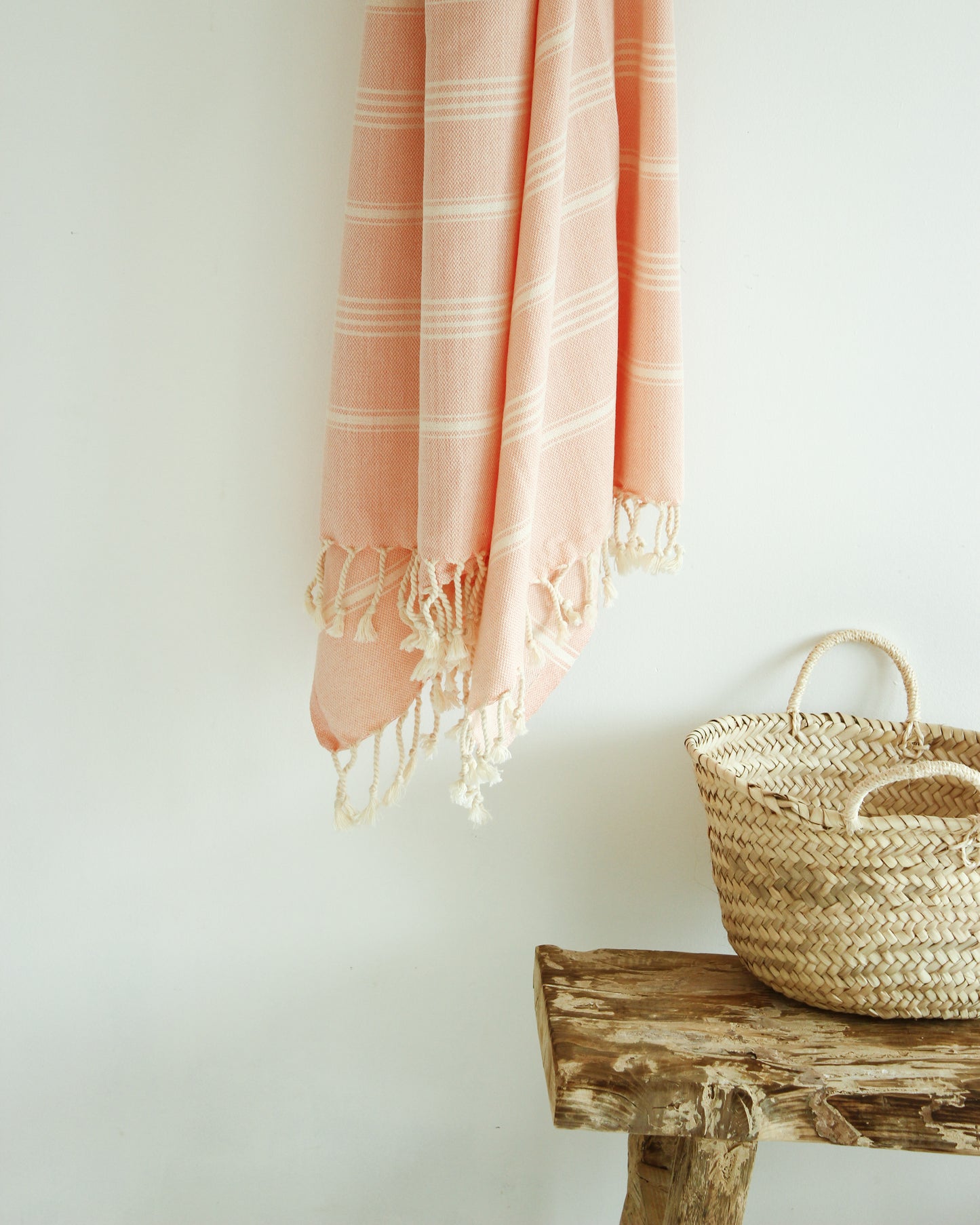 ROSÉ Turkish Towel // Blush Pink & Beige