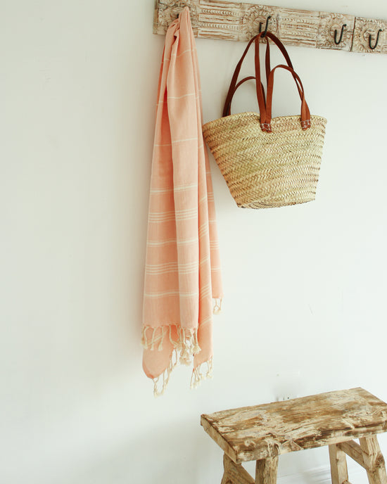 ROSÉ Turkish Towel // Blush Pink & Beige