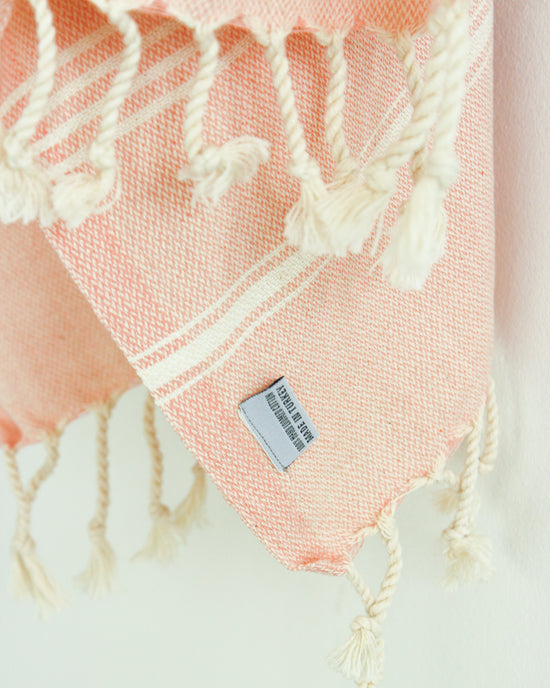 ROSÉ Turkish Towel // Blush Pink & Beige