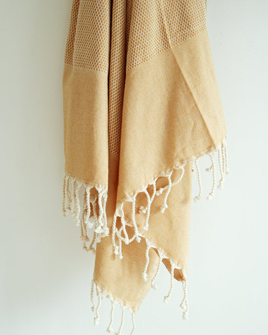 SAHARA Turkish Towel // Light Mustard