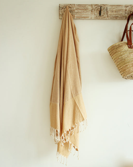 SAHARA Turkish Towel // Light Mustard