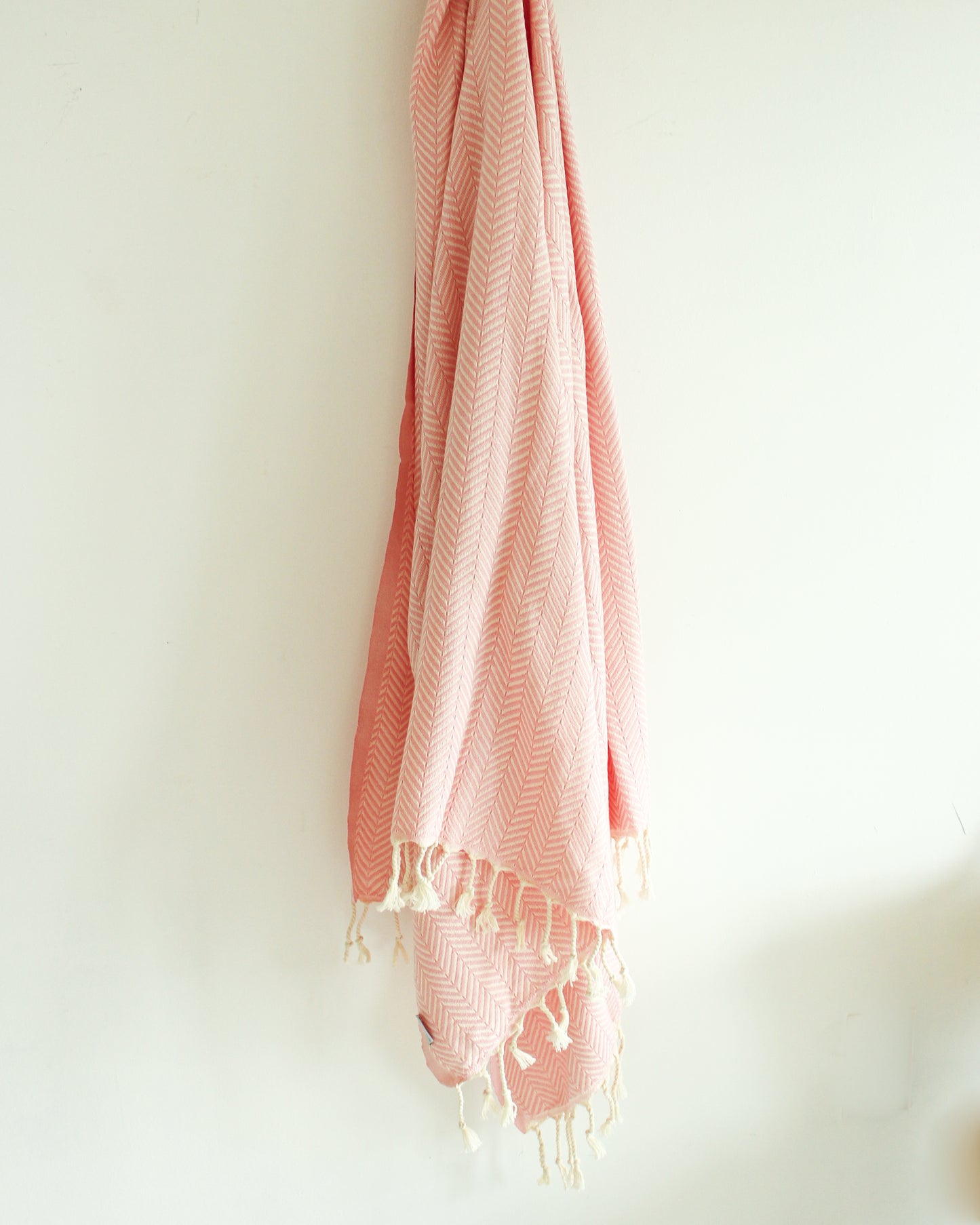 BLOOM Turkish Towel // Light Pink & Beige