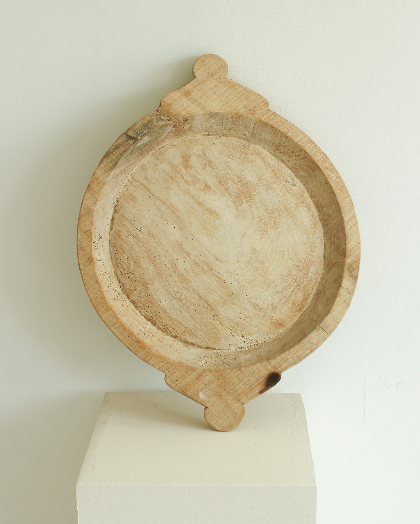 Rustic Bleached Antique Wooden Tray / LARGE // PARAT
