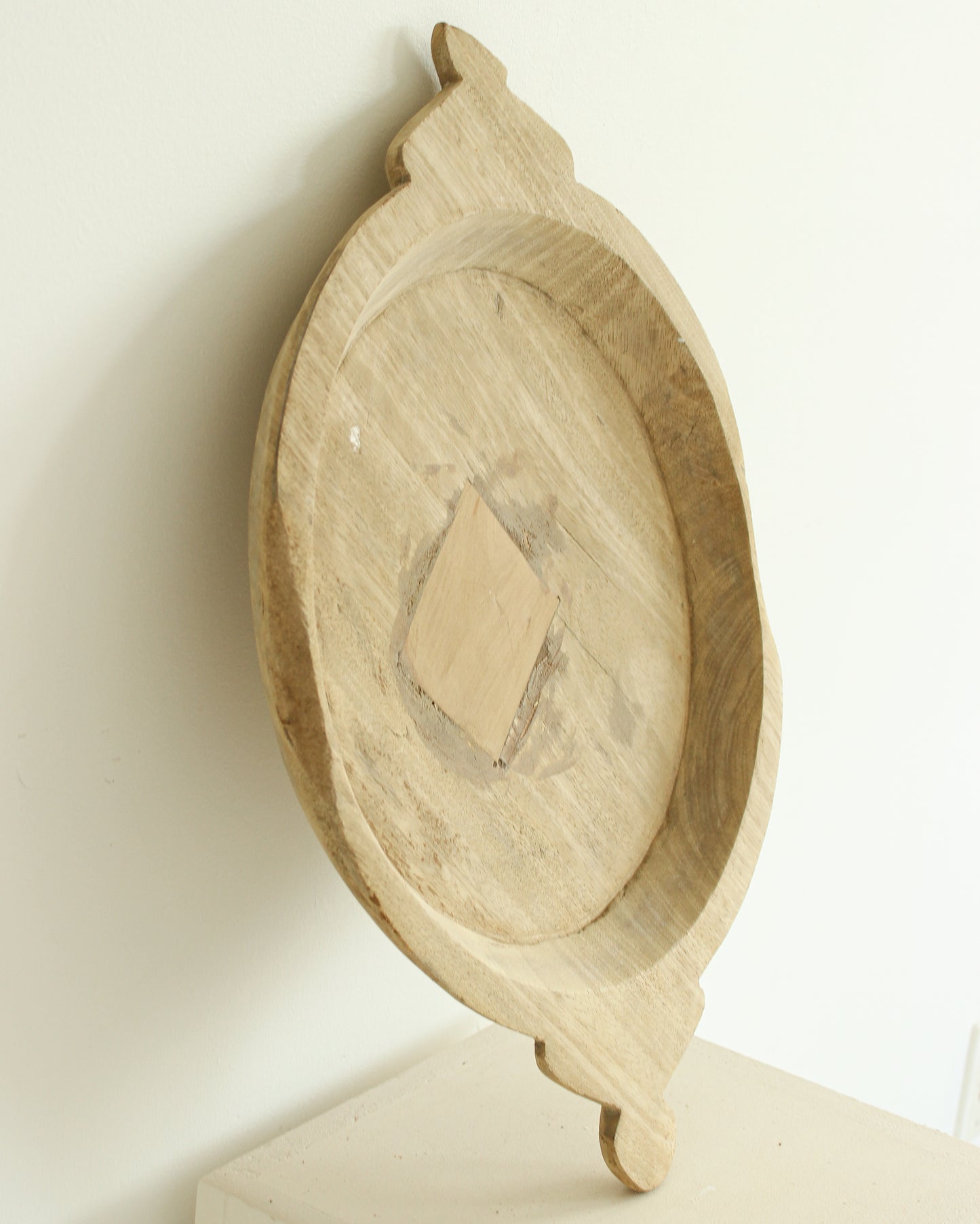 Rustic Bleached Antique Wooden Tray / LARGE // PARAT