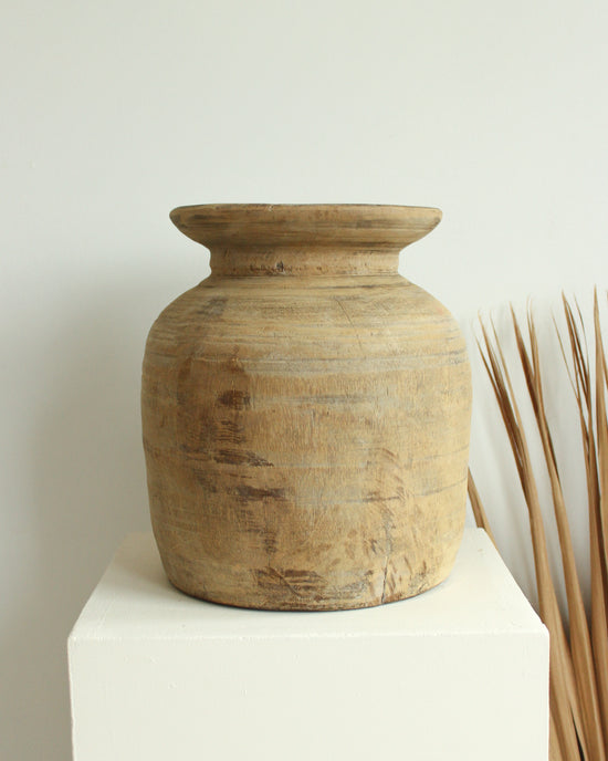 Bleached Antique Rustic Wooden Vase // Large – THE GERDU