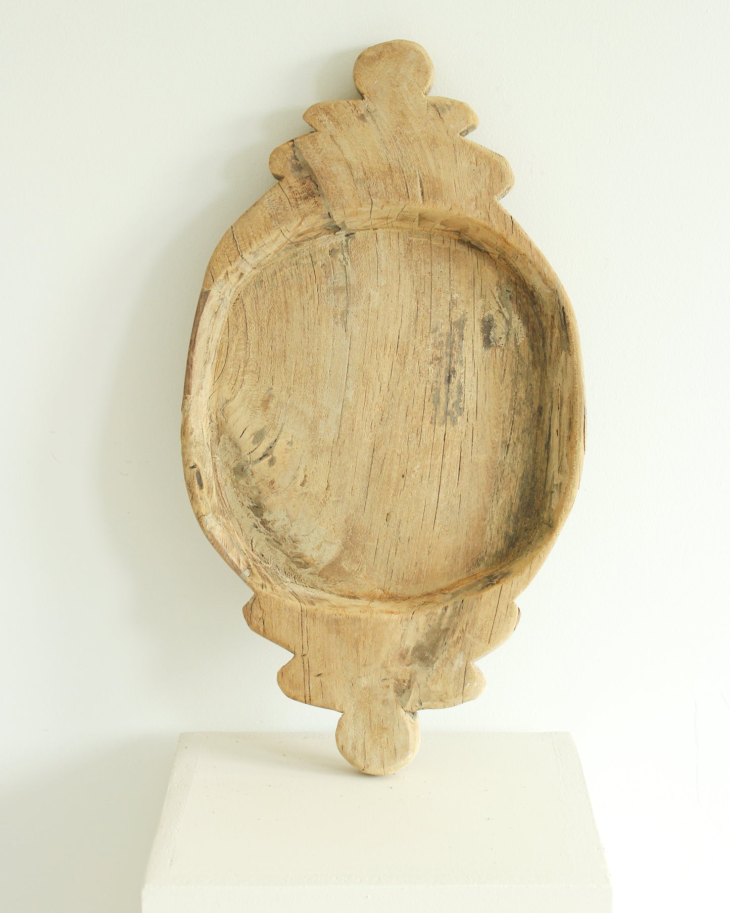 Rustic Bleached Antique Wooden Tray / LARGE // PARAT