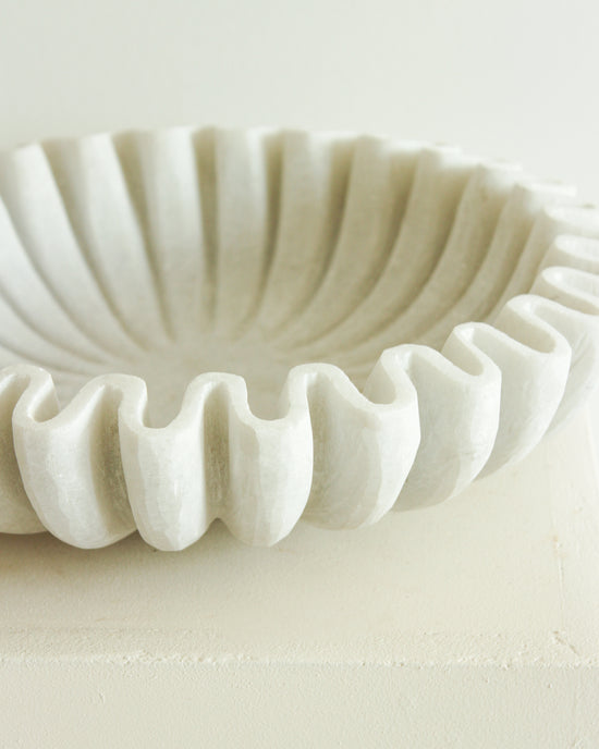 Load image into Gallery viewer, Large Hand Carved Marble Bowl

