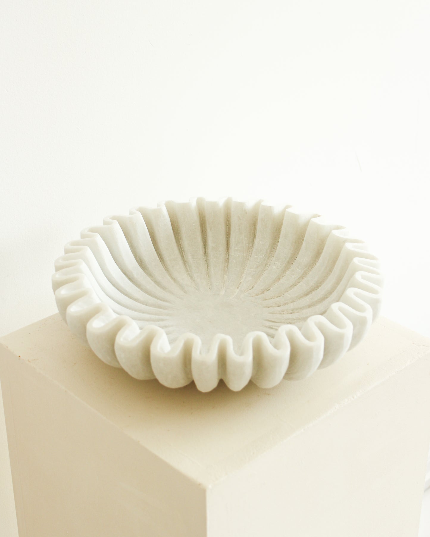 Load image into Gallery viewer, Large Hand Carved Marble Bowl

