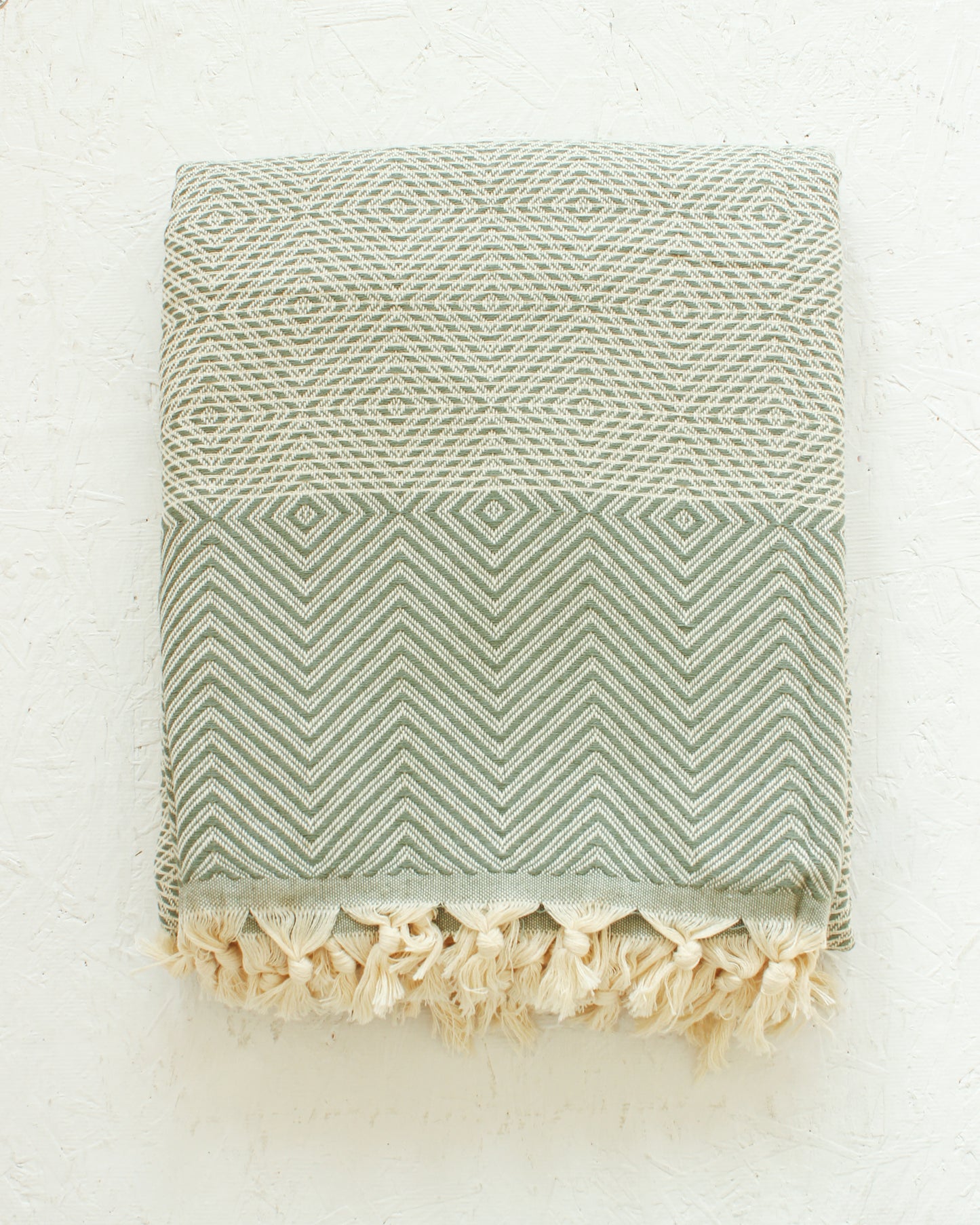 XL Turkish Diamond Throw //  Sage Green