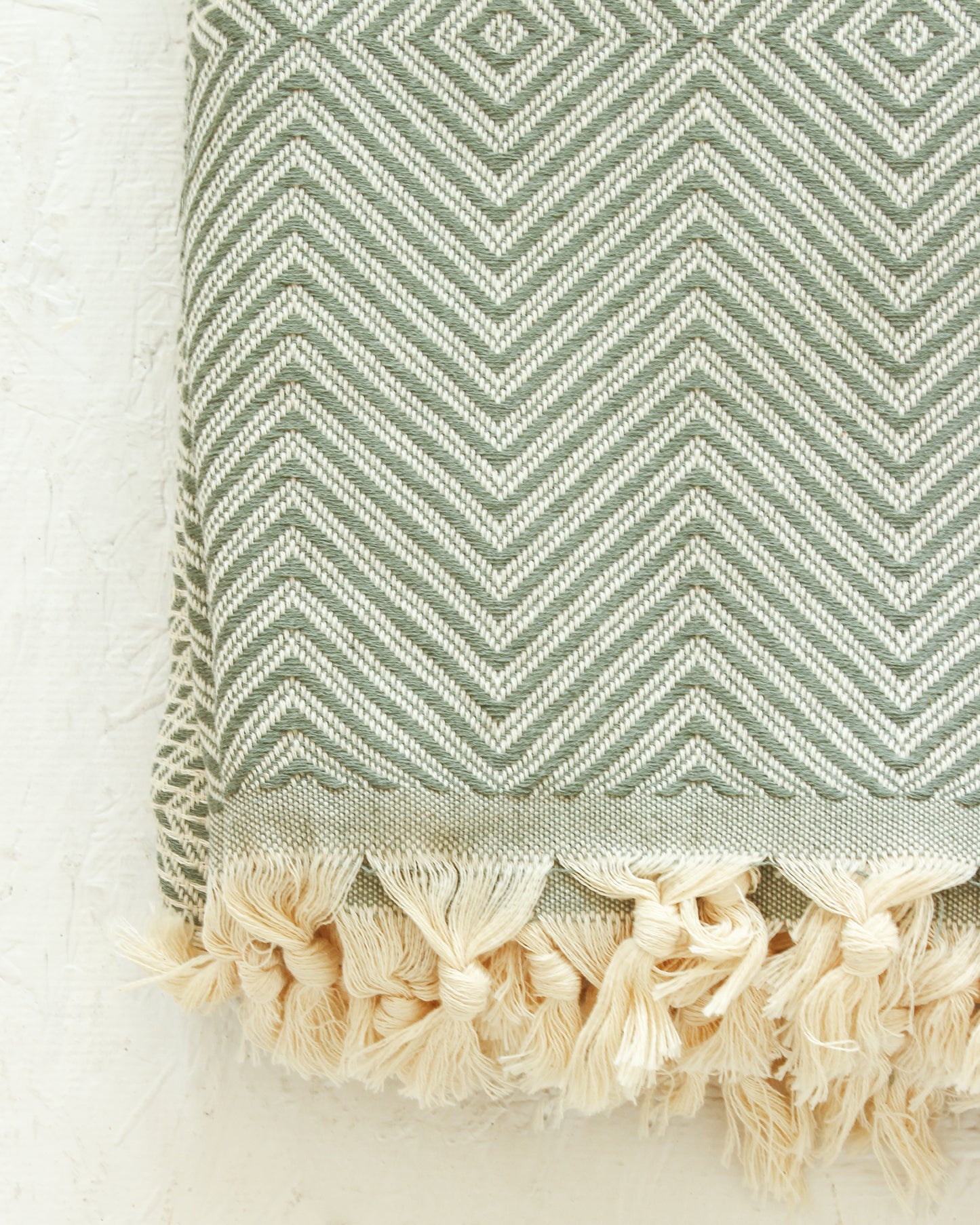 XL Turkish Diamond Throw //  Sage Green
