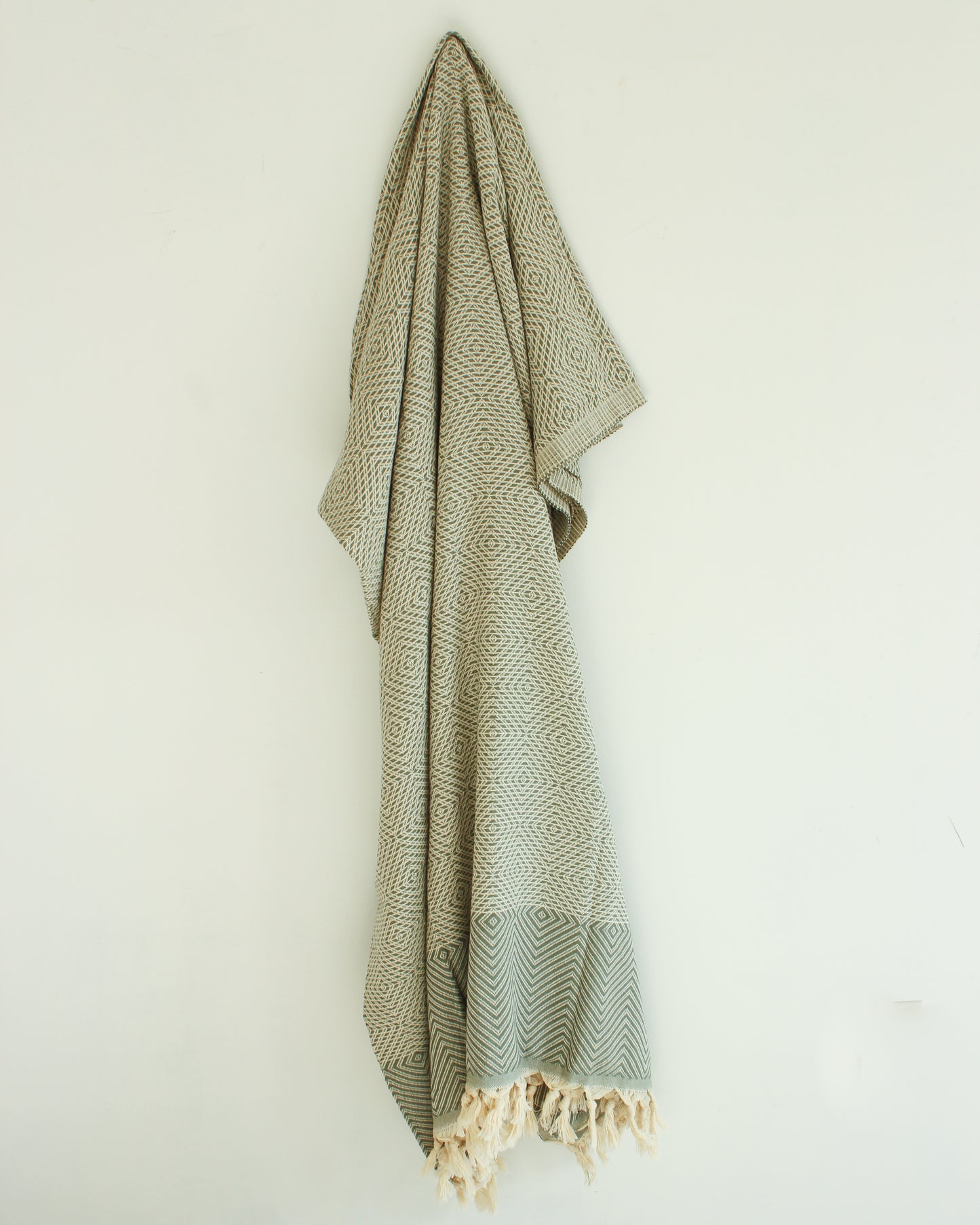 XL Turkish Diamond Throw //  Sage Green