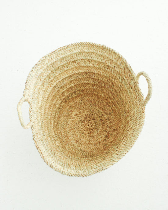 Load image into Gallery viewer, Handwoven Moroccan Palm Basket // Large
