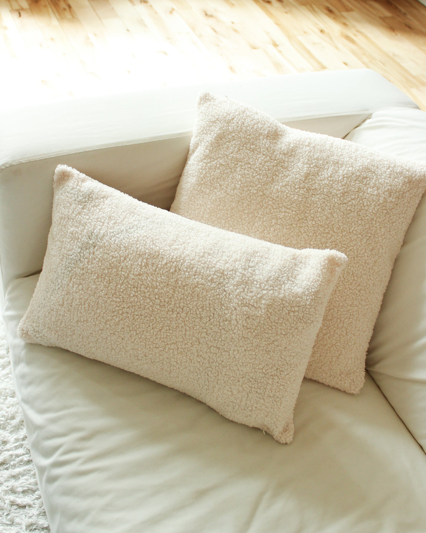 Cozy Boucle Cushion Covers // TEDDY