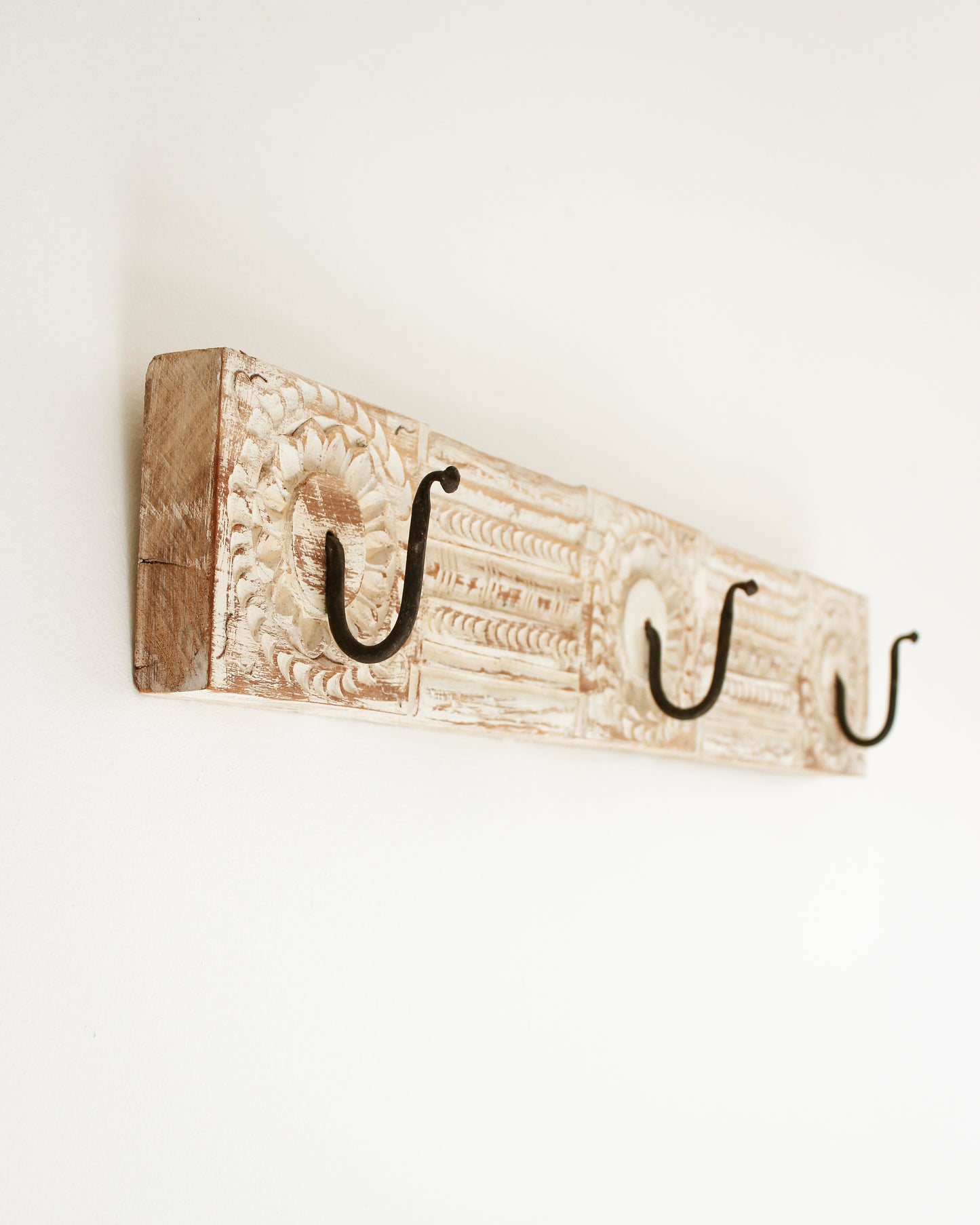 White Wooden Wall Hook
