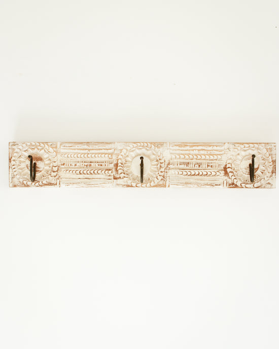 White Wooden Wall Hook