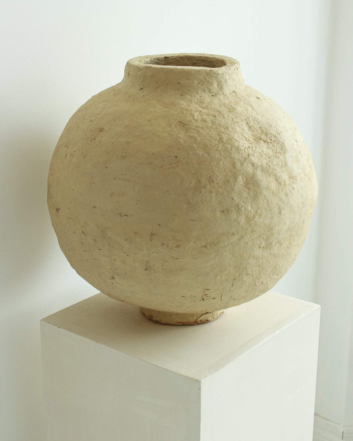 XL Vintage Paper Mache Vase