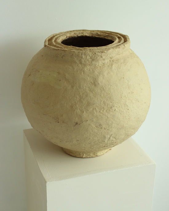 Load image into Gallery viewer, XL Vintage Paper Mache Vase
