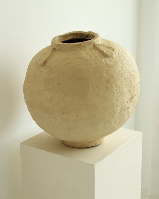 Load image into Gallery viewer, XL Vintage Paper Mache Vase
