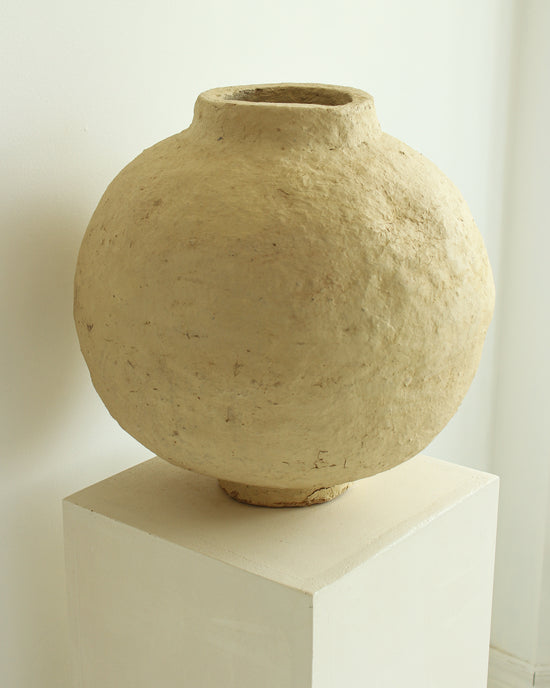 Load image into Gallery viewer, XL Vintage Paper Mache Vase
