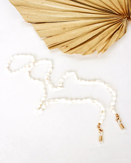 White Shell Sunglasses Necklace