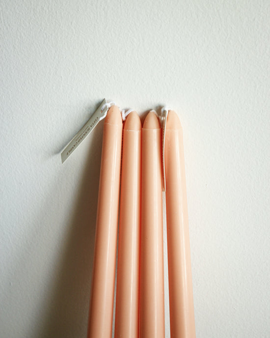 Hand Poured Scented Taper Candles // CHAMPAGNE