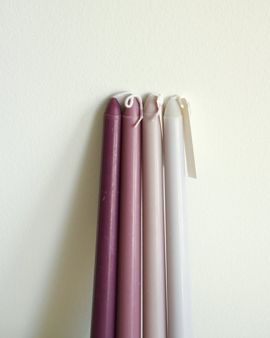 Hand Poured Scented Taper Candles // ROYAL MIX