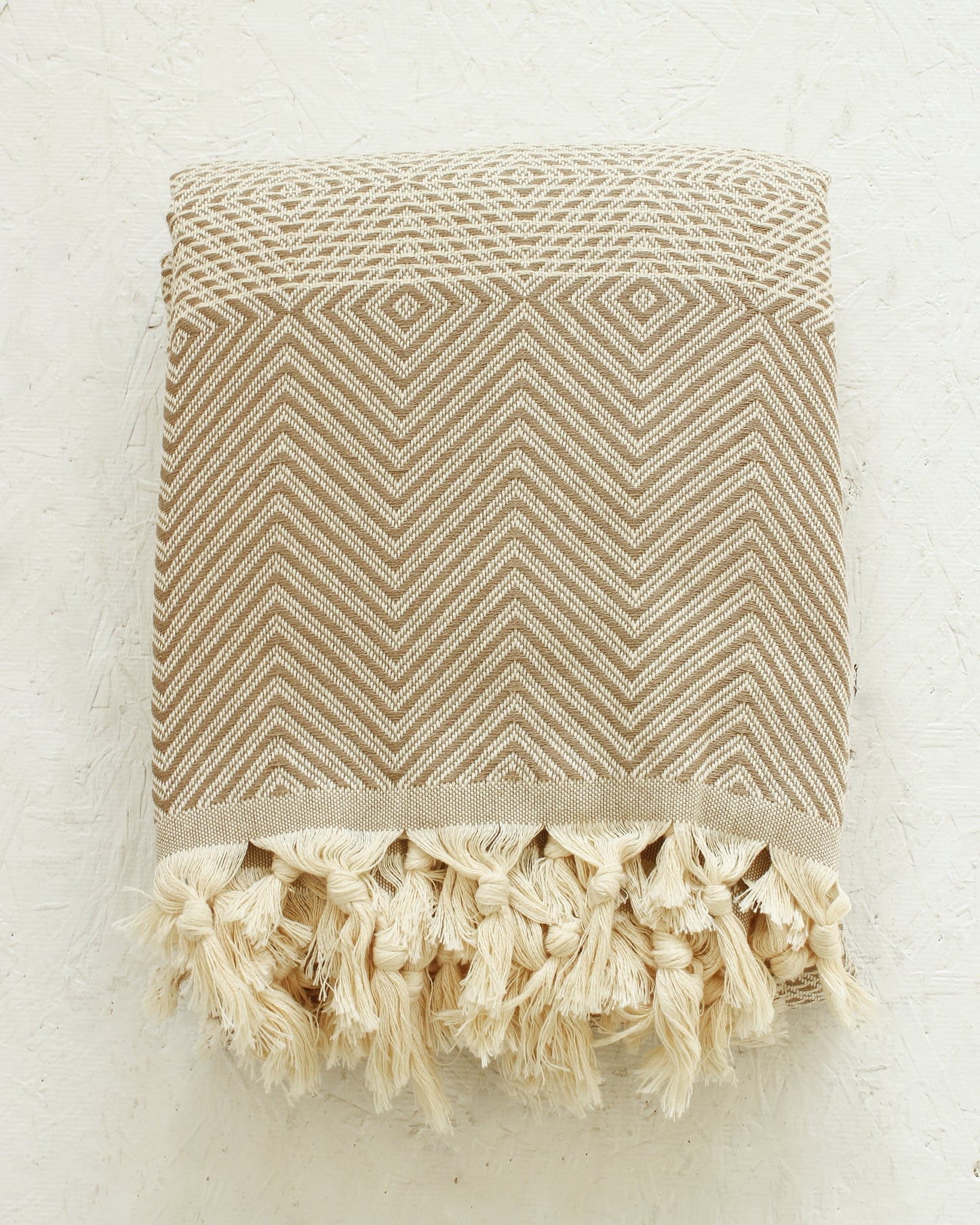 XL Turkish Diamond Throw // Desert Sand