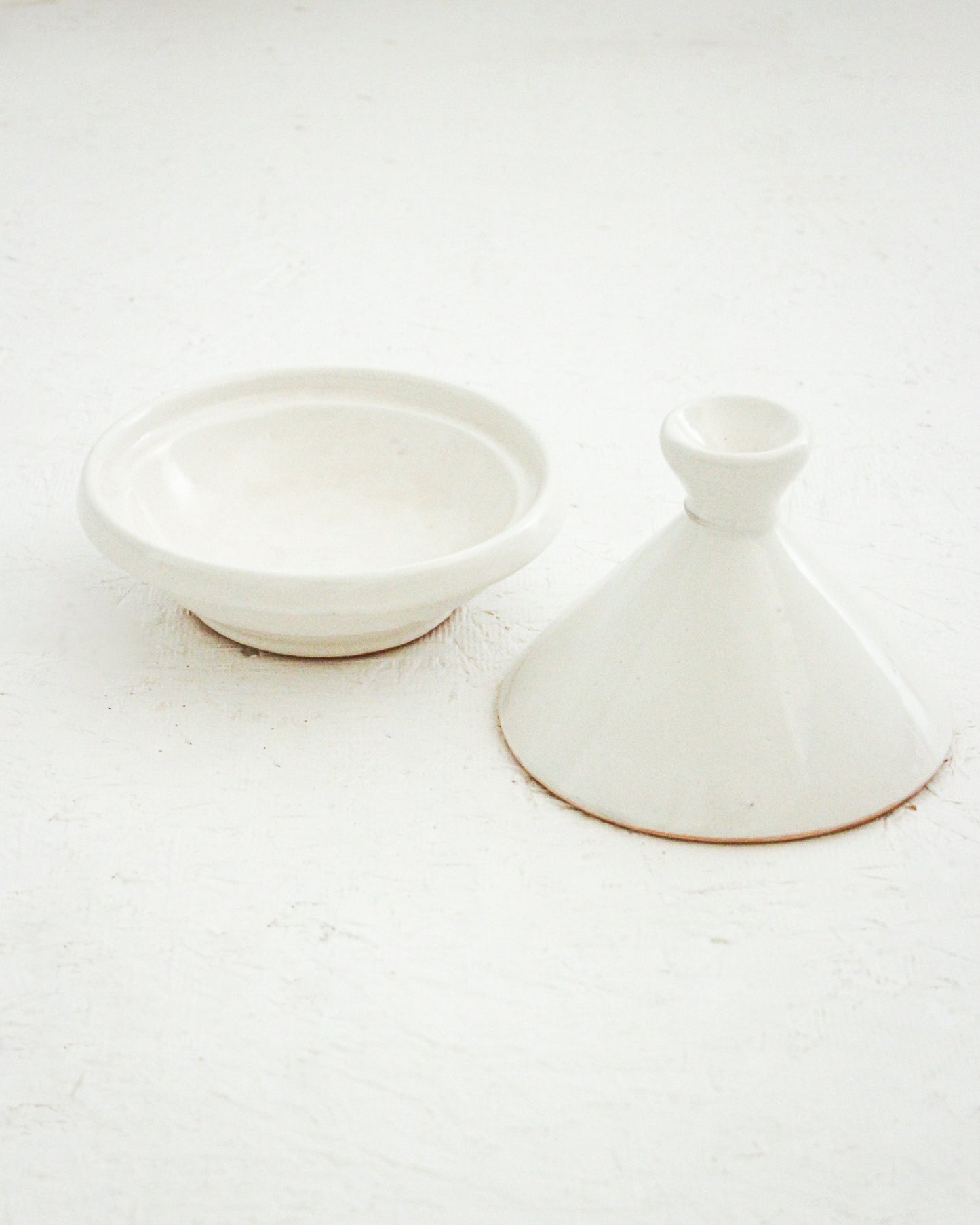 Handmade Moroccan Tagine // White