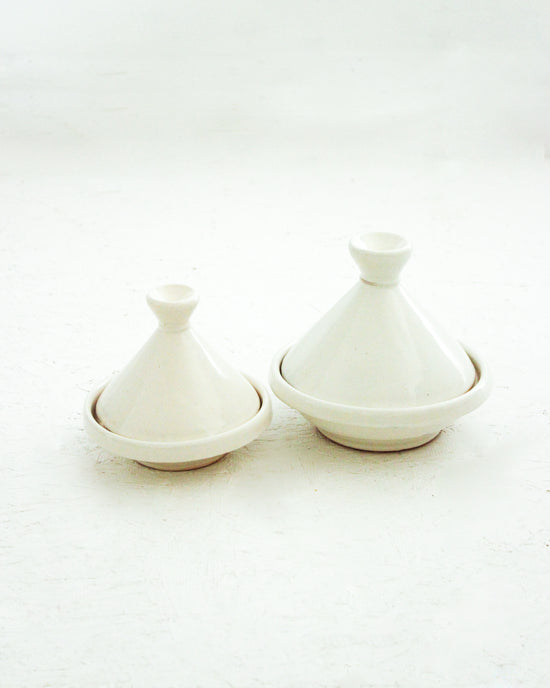 Handmade Moroccan Tagine // White