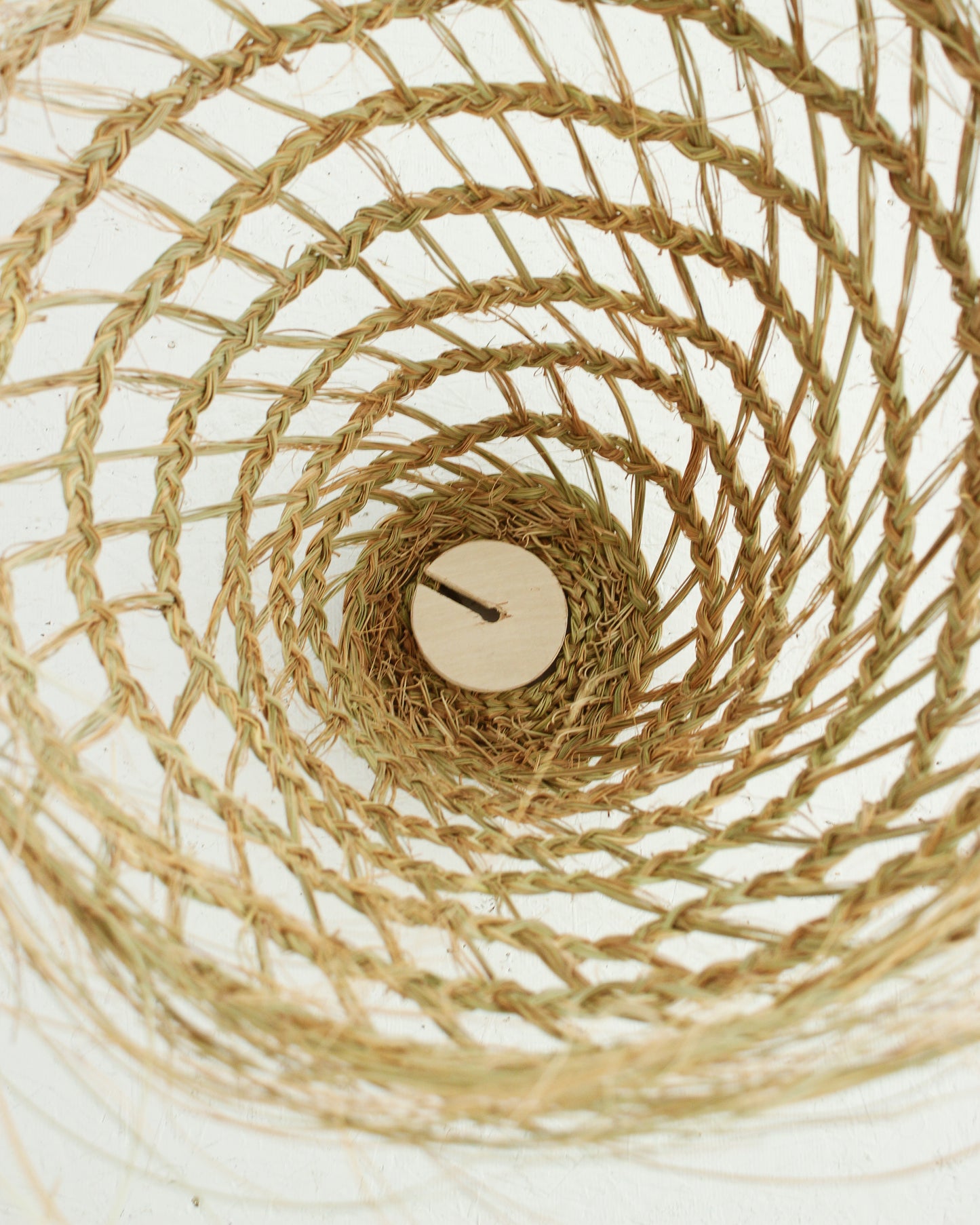 Handwoven Moroccan Lampshade with Fringes / Cone // Large