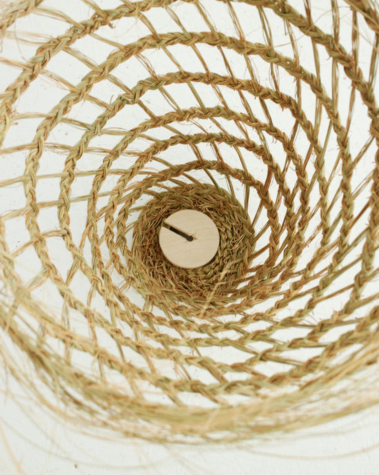 Load image into Gallery viewer, Handwoven Moroccan Lampshade with Fringes / Cone // Large
