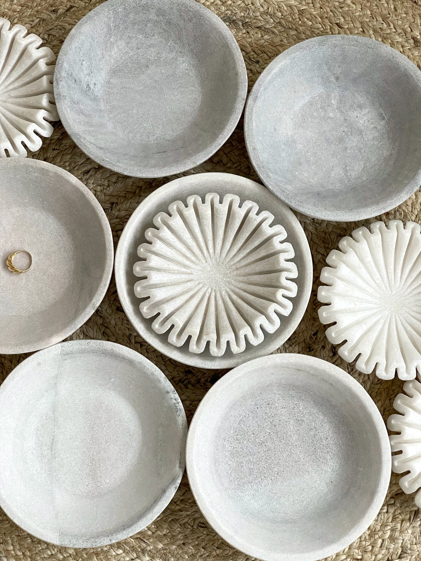 Earthy Marble Plate // Medium