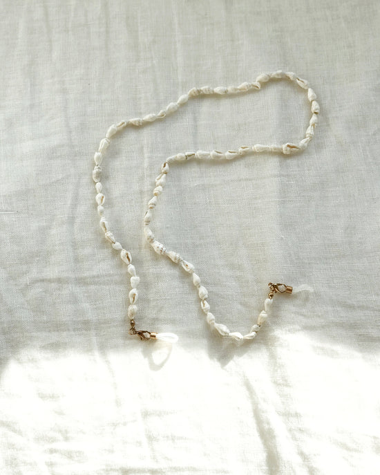 White Shell Sunglasses Necklace