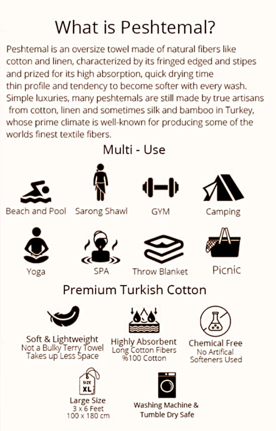 OLIVE Turkish Towel // Light Green & Beige