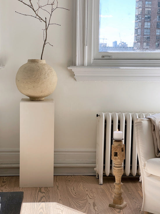 Load image into Gallery viewer, XL Vintage Paper Mache Vase
